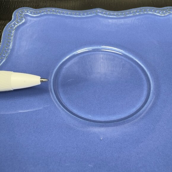 Pierre Deux Blue Teacup And Saucer Set Ceramic Made In Portugal Cup Plate READ - Picture 7 of 16